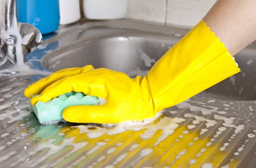 Essential tools used for streak-free window cleaning