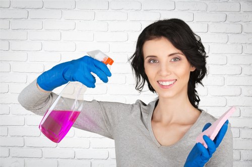 Local Battersea cleaning service maintaining a bright kitchen and living space