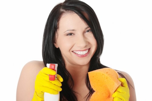 Professional post-construction cleaning in a modern home