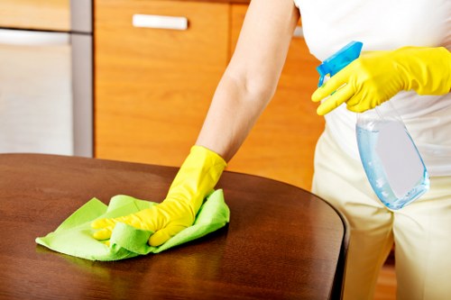 Vacuuming a large rug as part of regular care